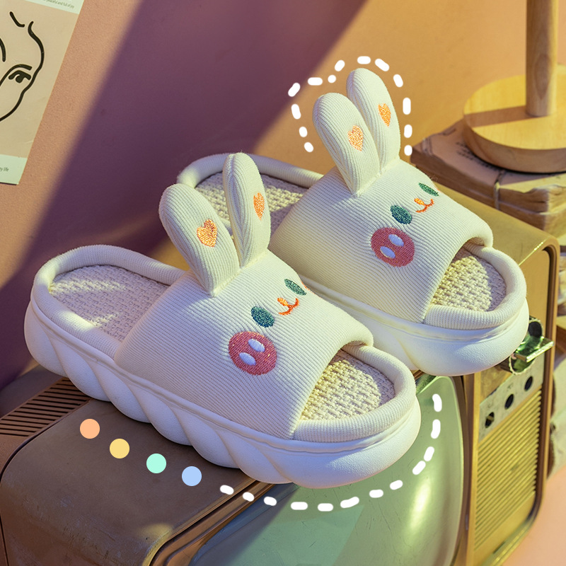 Women'S Shoes Cloud - Home Linnen Slipper voor Dames Schattig