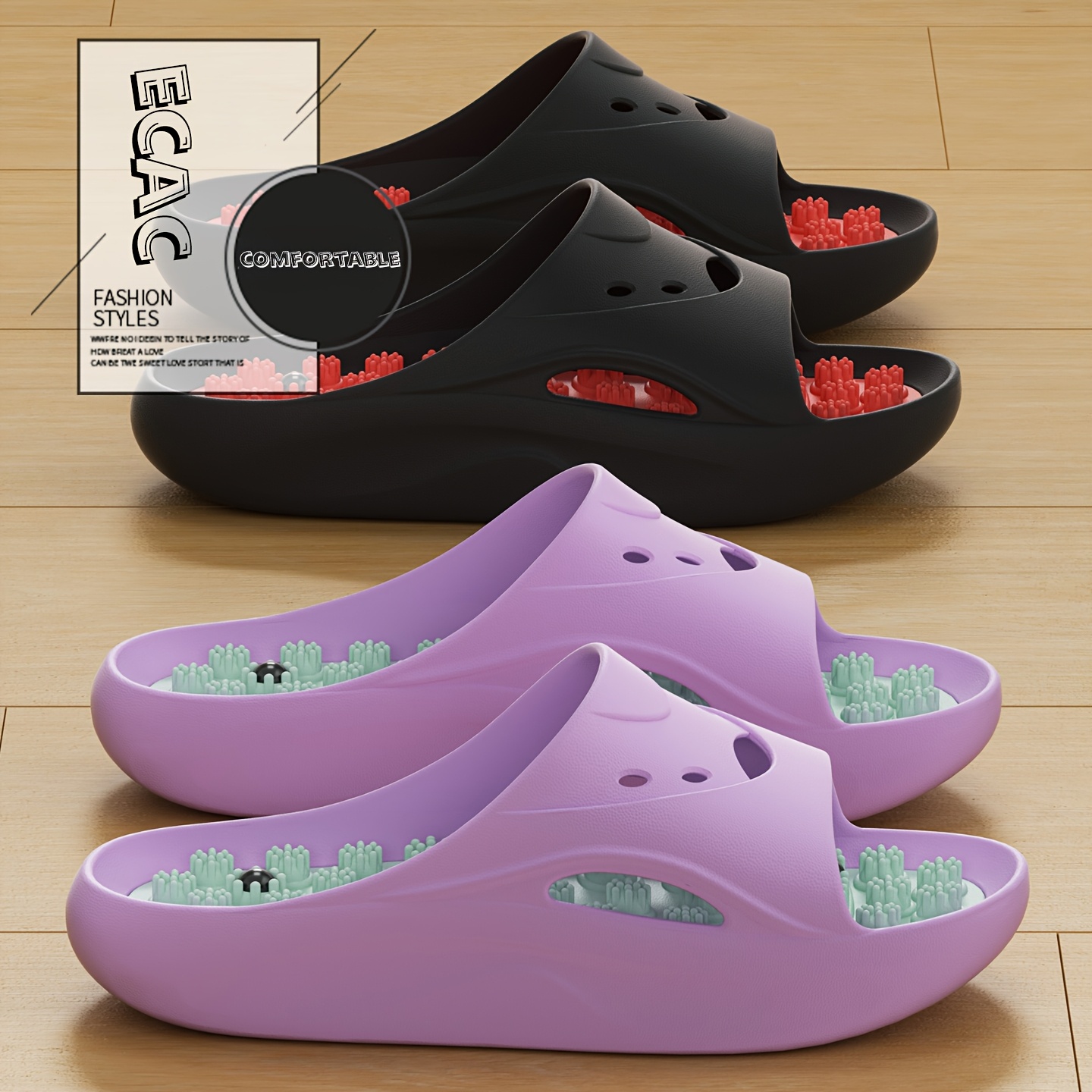 Women'S Shoes Cloud - Dames Heren EVA Massageslippers Dikke Zool