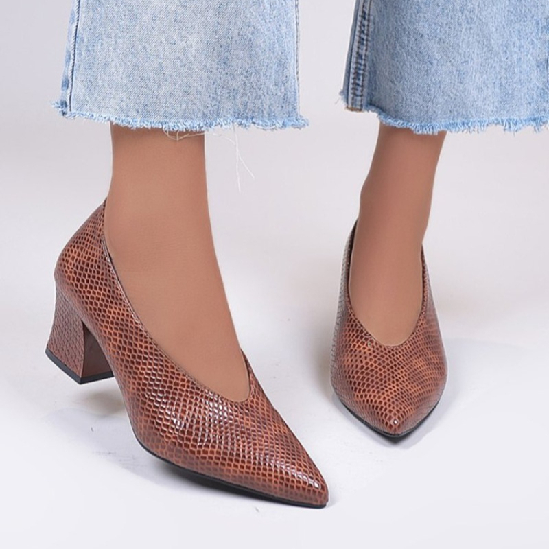 Women Shoes Quick Delivery - Dames schoenen hoge hakken blokhak stijlvolle
