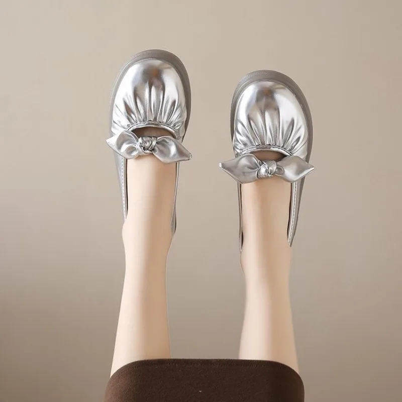 Women Shoes Quick Delivery - Lage hak elegant met strikschoenen voor