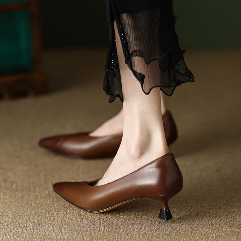 Women Shoes Quick Delivery - Vierkante hakken met medium damespumps Damesschoenen