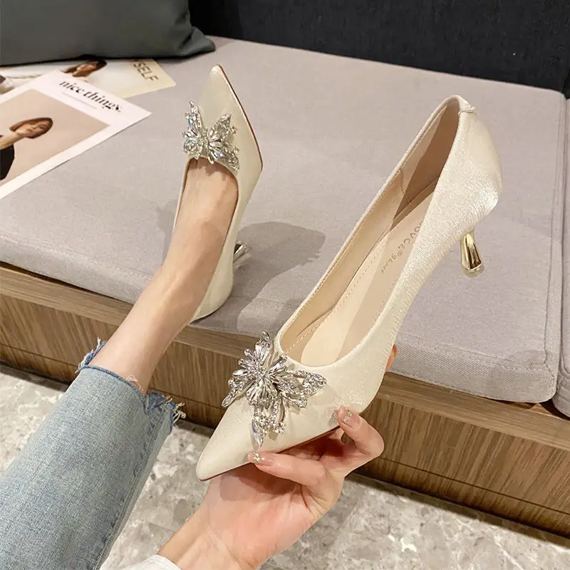 Women Shoes Quick Delivery - Puntschoen Strass Schoenen voor Dames Bruiloft