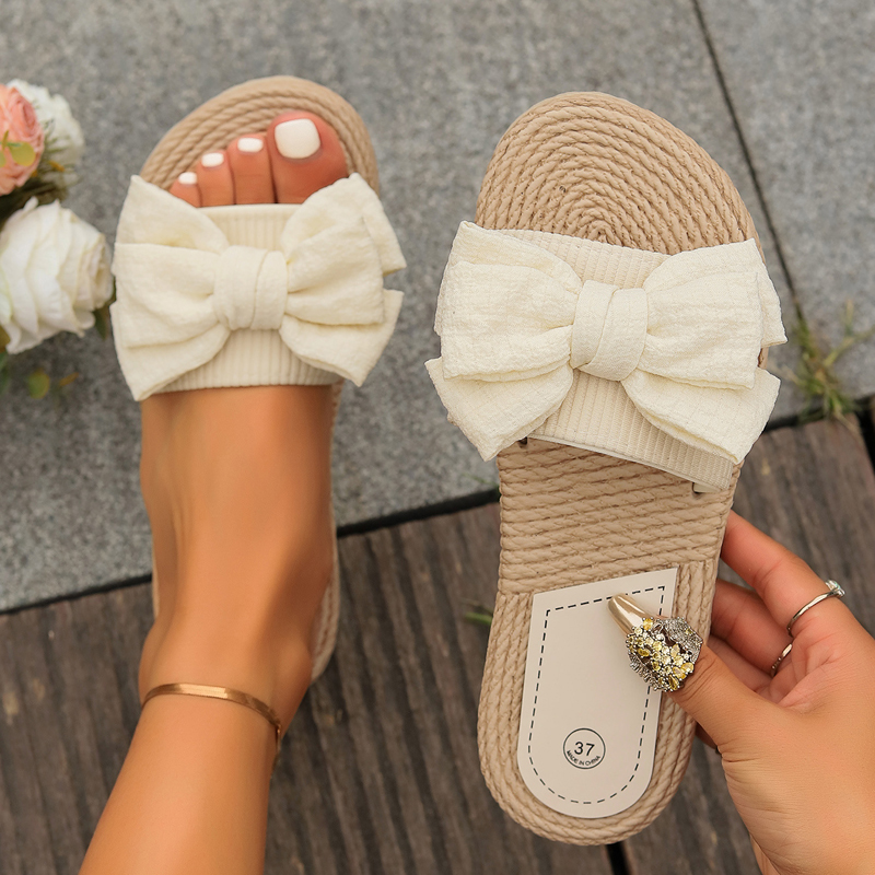 Women'S Shoes Cloud - Platte slippers dames cloud flip-flops strik