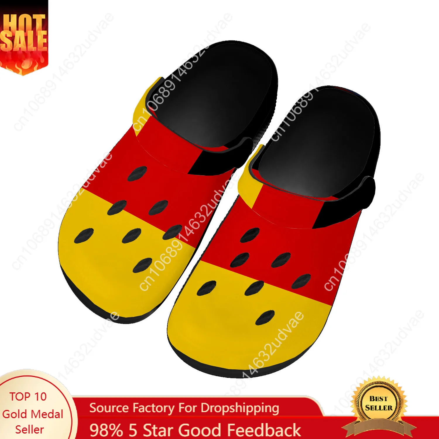 Women'S Shoes Clogs - Duitsland Nationale Vlag Waterschoenen Mannen Vrouwen