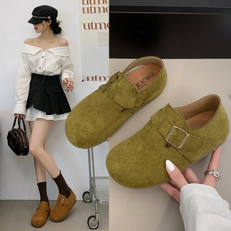 Women'S Shoes Toms - Dames Suède Gesloten Birkenstock Schoenen Vierkante