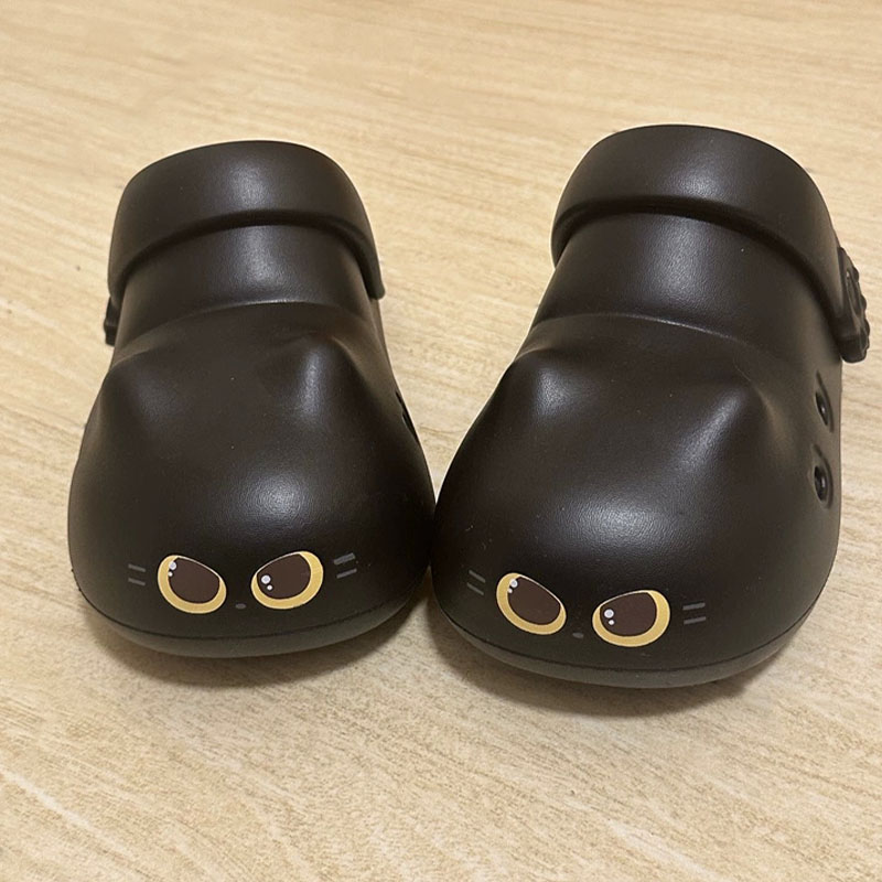 Women'S Shoes Cloud - Nieuwe creatieve zwarte kattenpantoffels voor dames,
