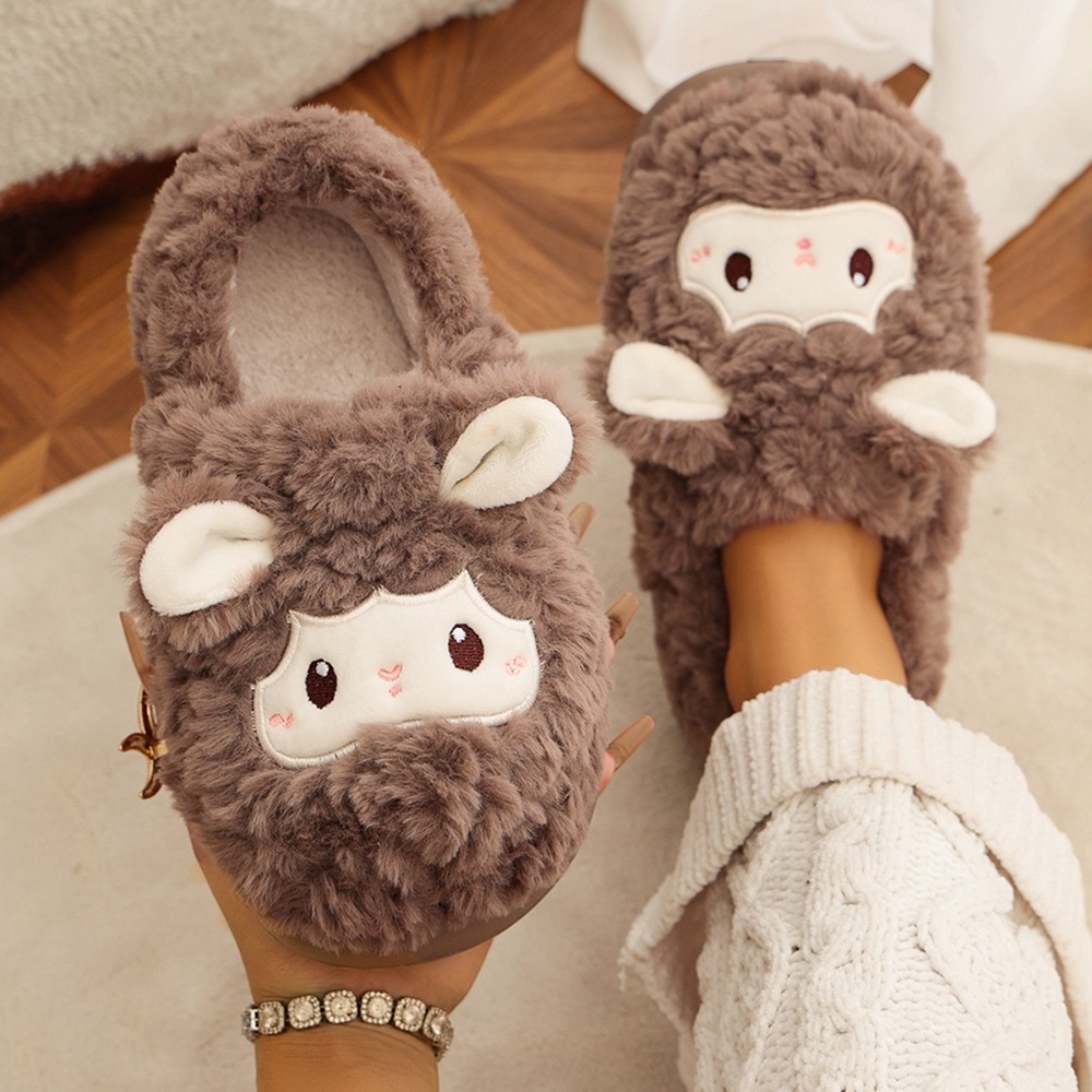 Women'S Shoes Cloud - Dames Winter Lamswollen Pluche Pantoffels Cloud
