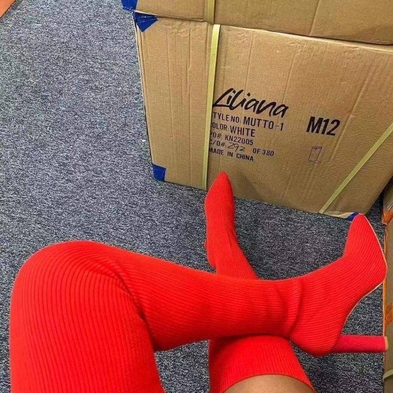 Sexy dameslaarzen boven de kni - Sock Boot Women recensie en prijs