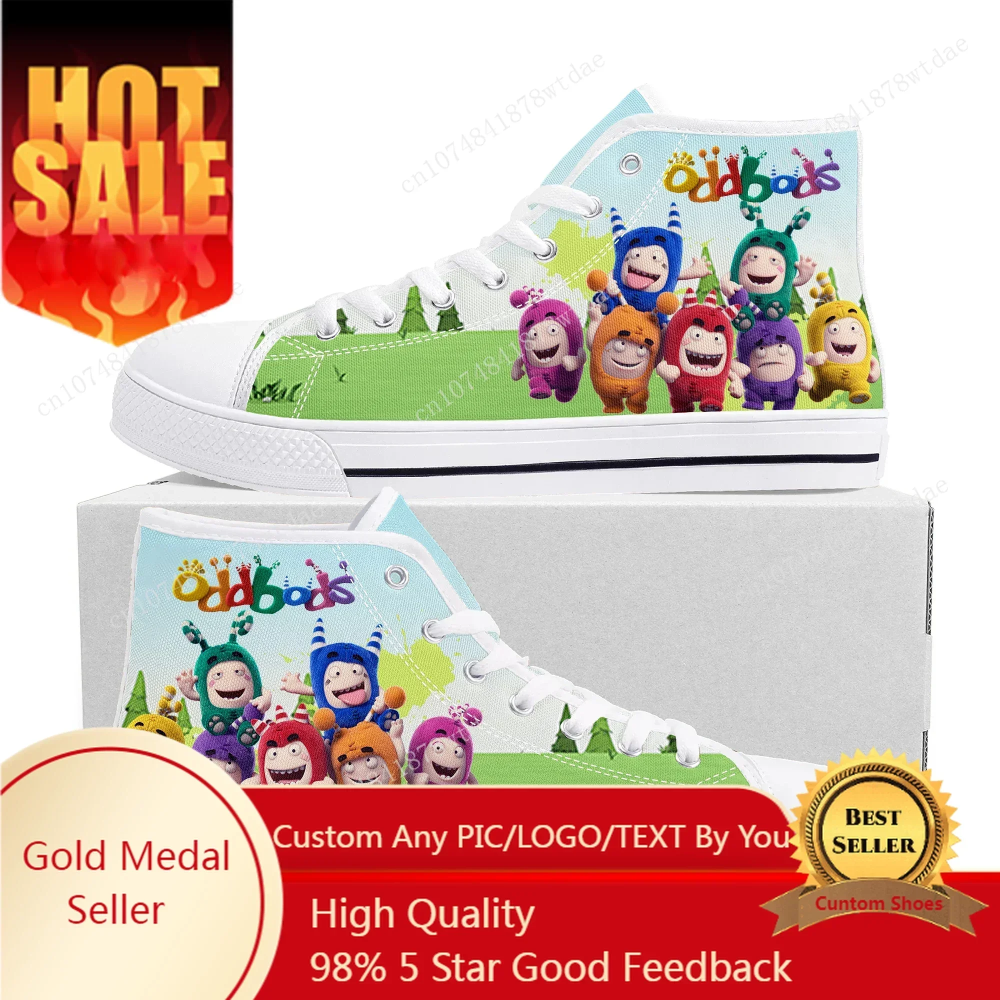 Oddbods High Top Sneakers Here - Women Shoes Singapore recensie en prijs