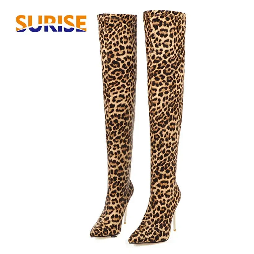 Plus Size Stretch Luipaard Ove - Sock Boot Women recensie en prijs