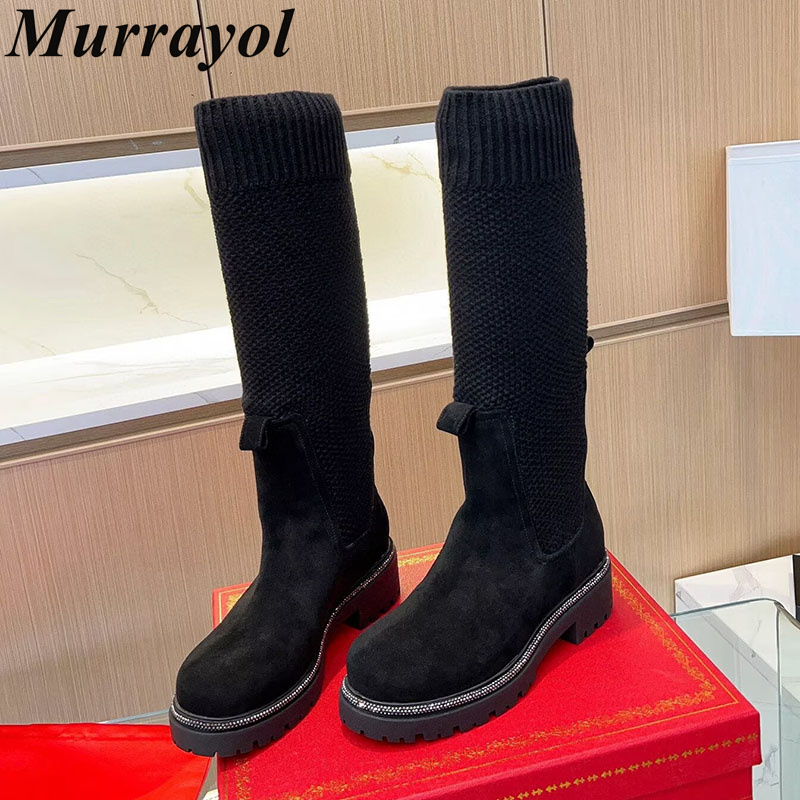 Knie Hoge Laarzen Herfst Winte - Sock Boot Women recensie en prijs