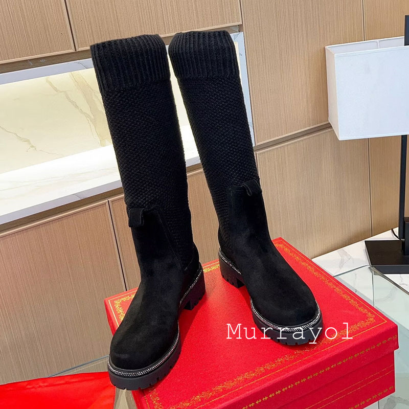 Knie Hoge Laarzen Herfst Winte - Sock Boot Women recensie en prijs