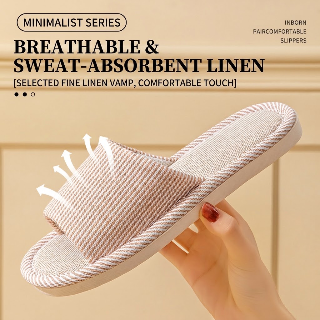 Ademende linnen pantoffels voo - Women Shoes Size To Men recensie en prijs