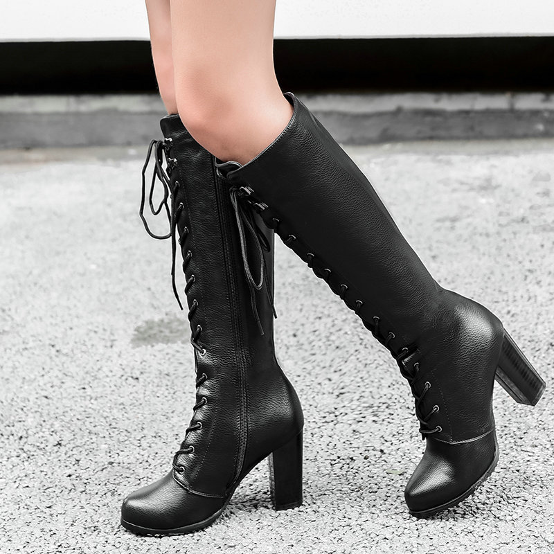 Dameslaarzen Dikke hoge hakken - Sock Boot Women recensie en prijs